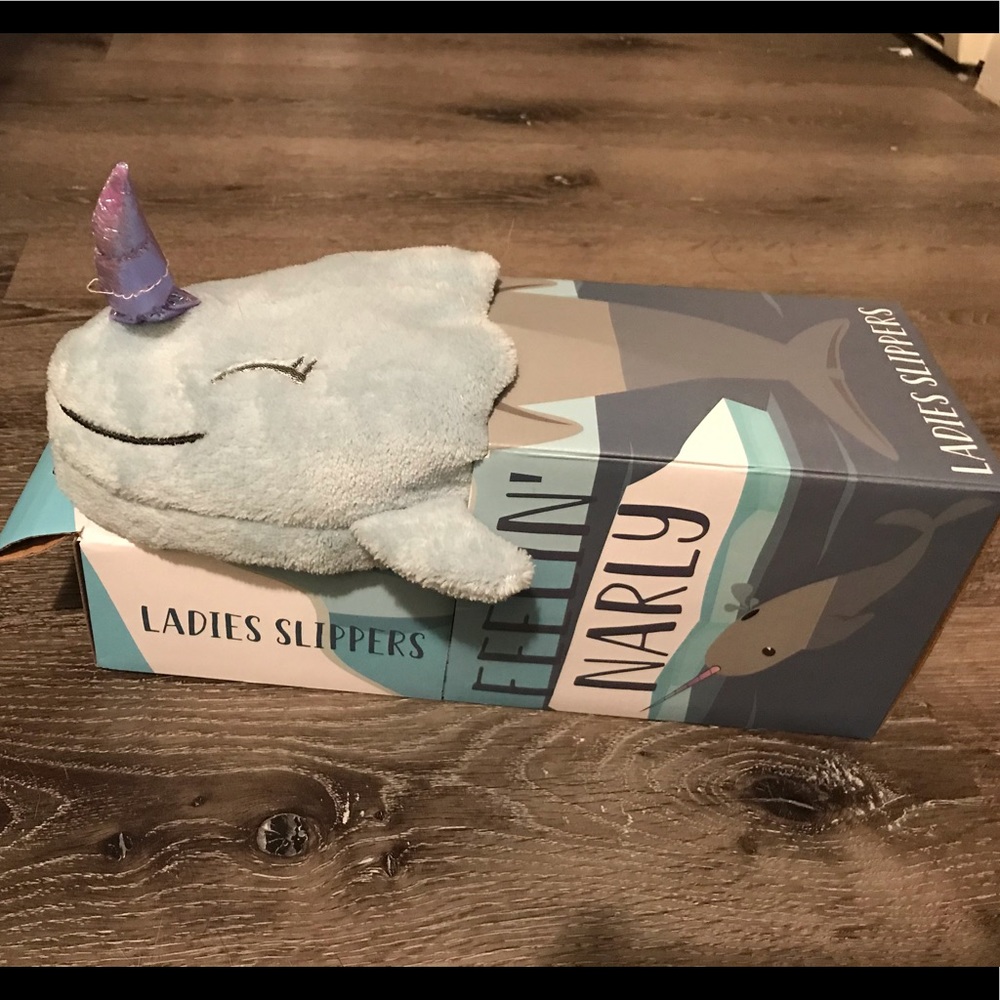 Narwhal slippers